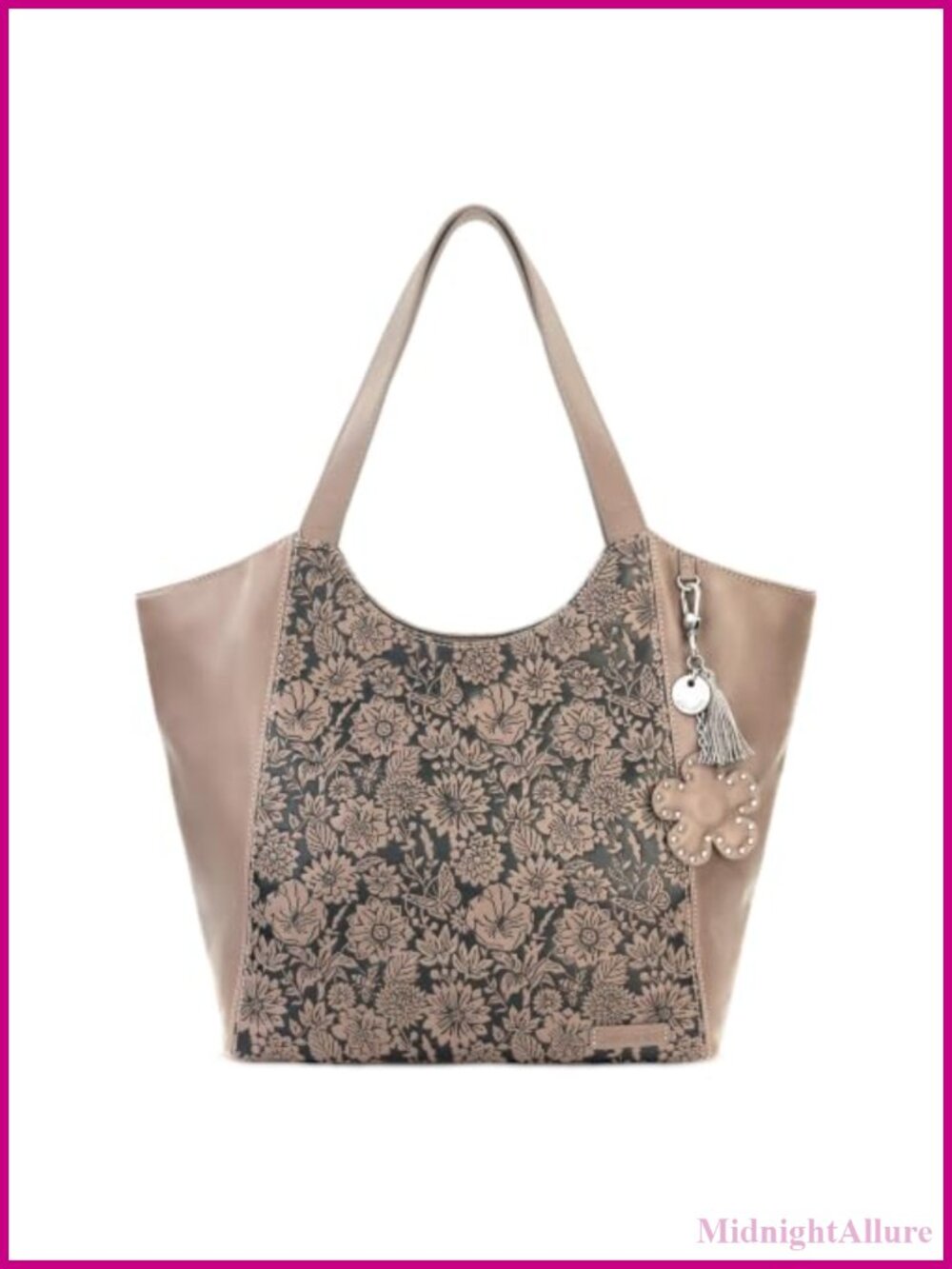 Large Tote Bag Recycled Eco-Twill Water Repellent Magnetic Snap Expandable